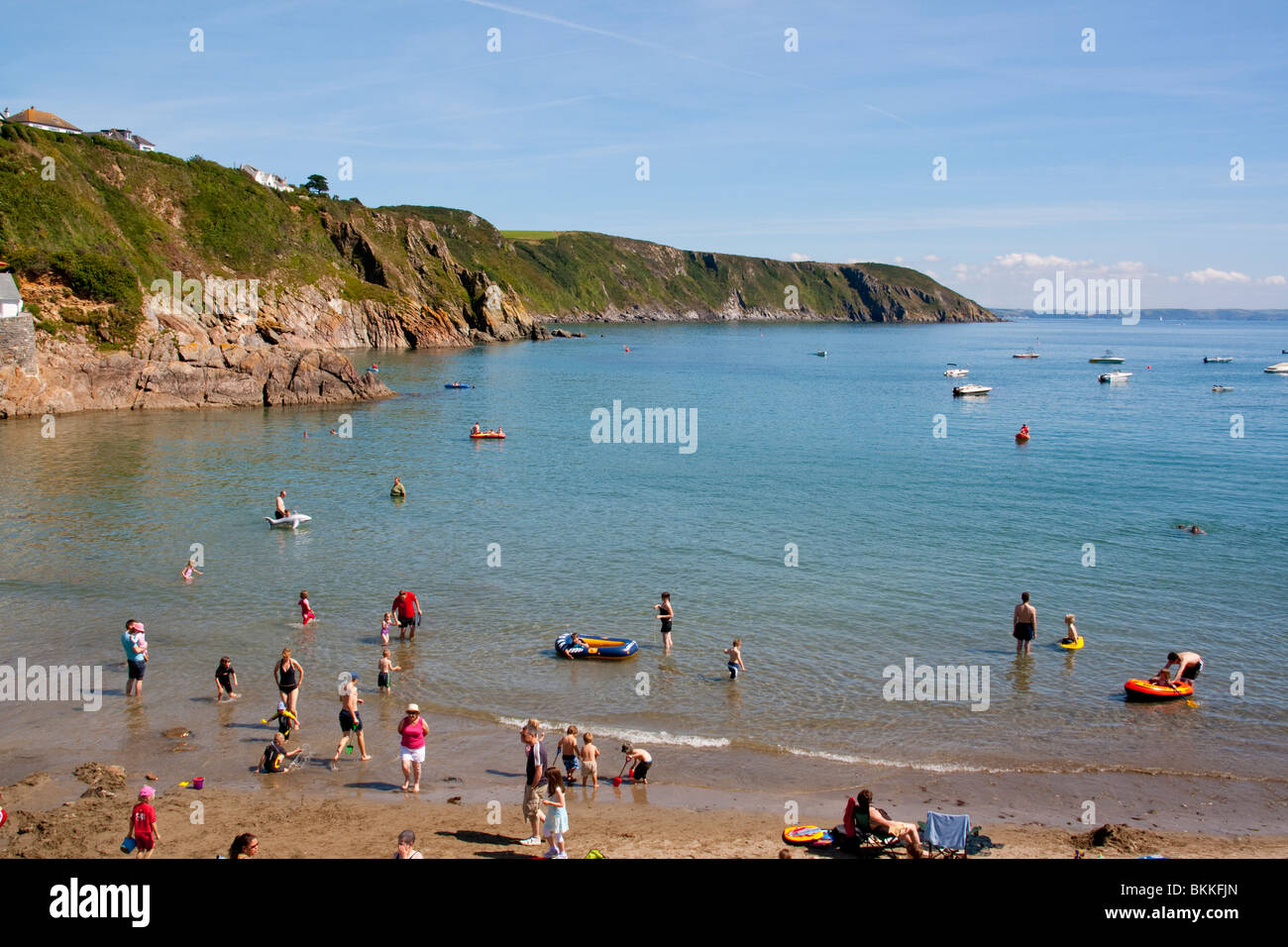 Gorran Haven Beach Cornwall Stockfoto