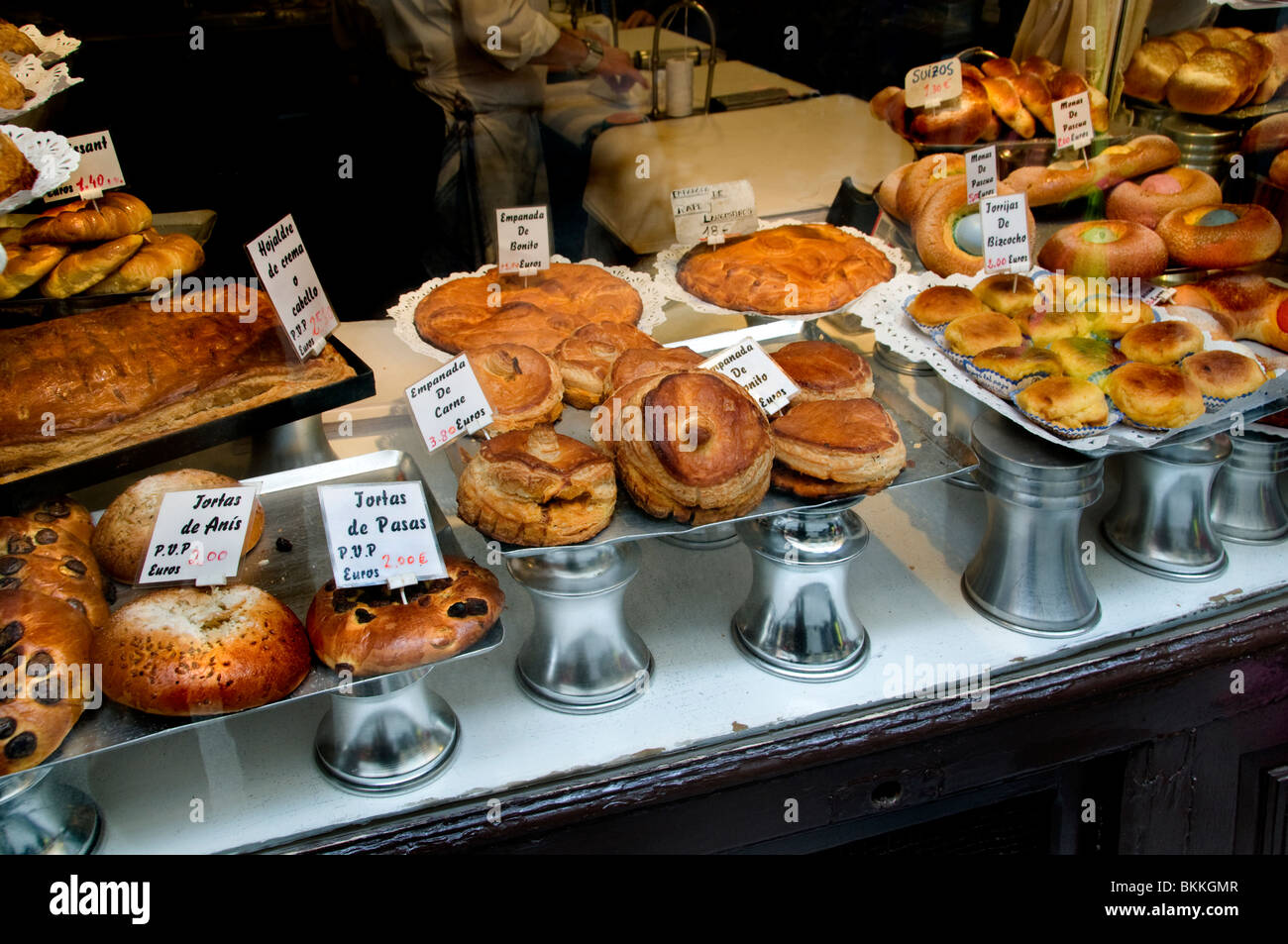 Madrid Spanien Spanisch Bäcker Bäckerei Shop Markt Stockfoto