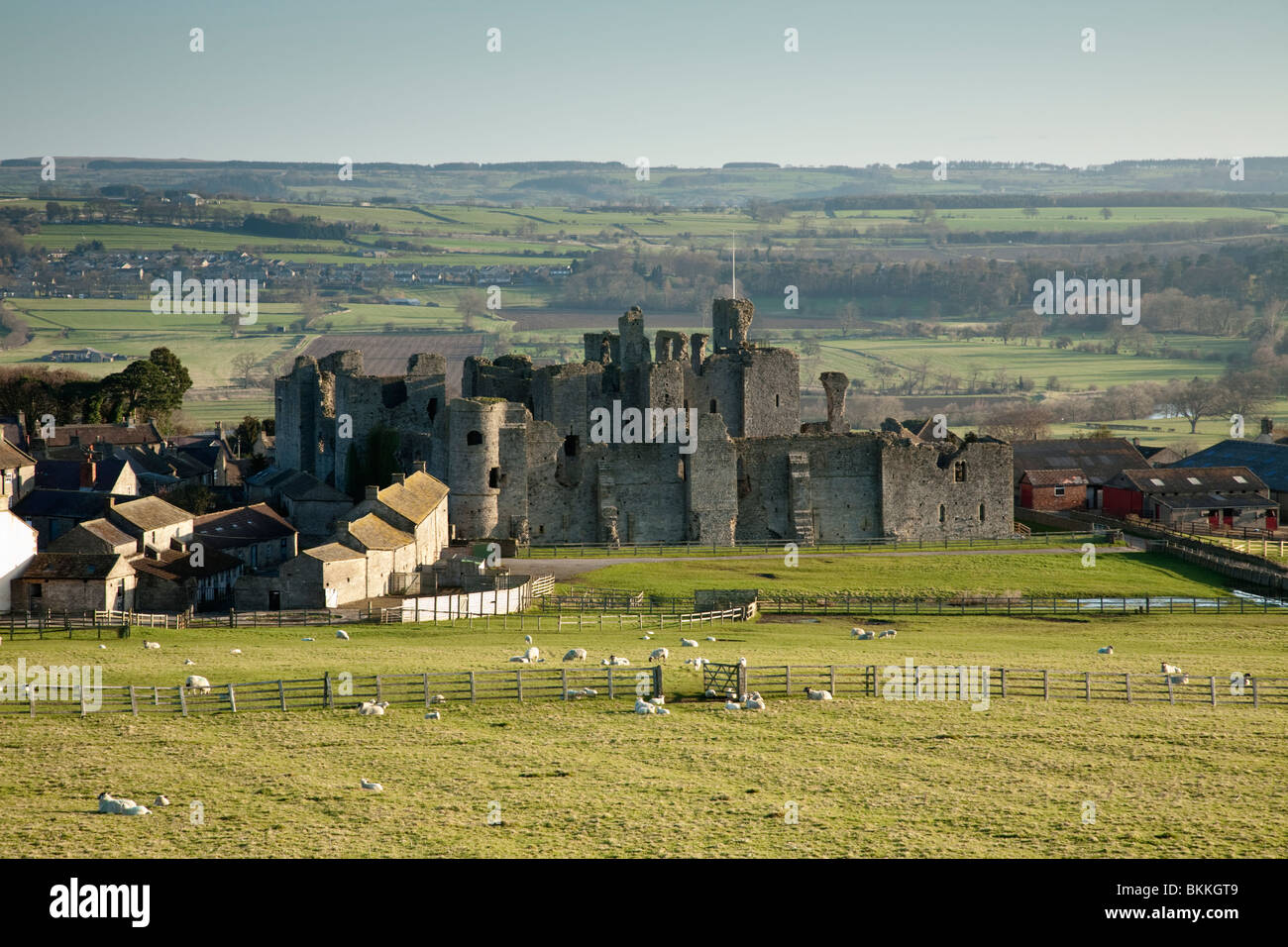 Middleham Castle in Yorkshire Dales, Uk Stockfoto