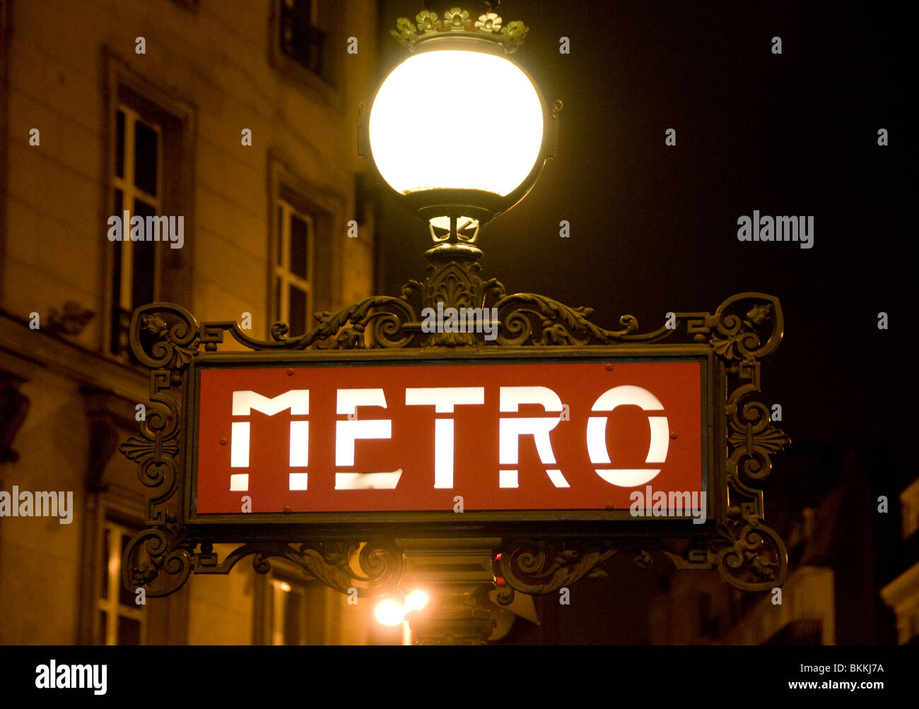 Eine u-Bahnstation in Paris Stockfoto