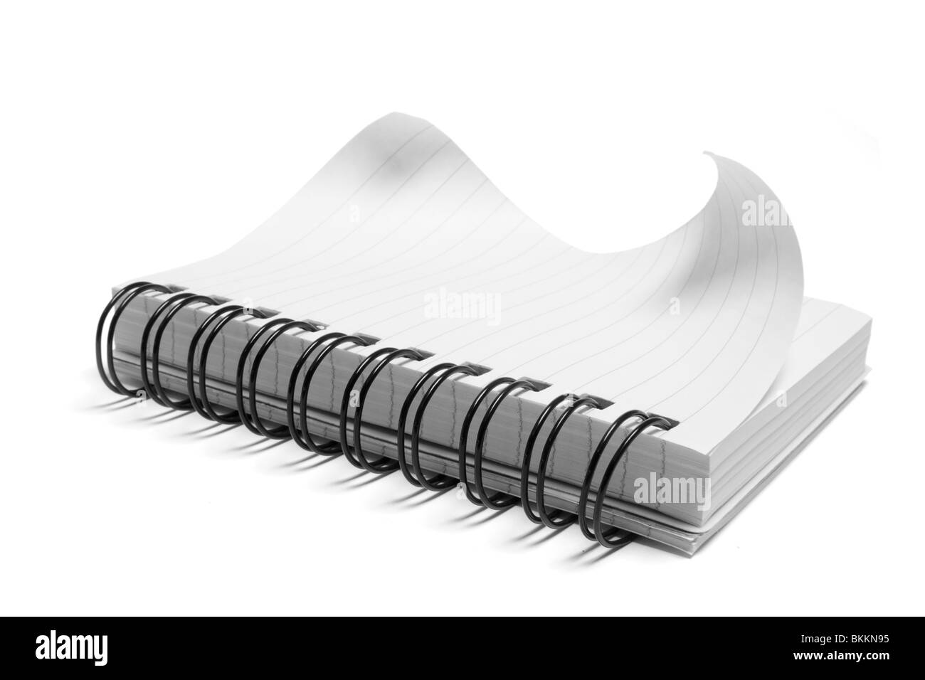 Spiral-Notizblock Stockfoto