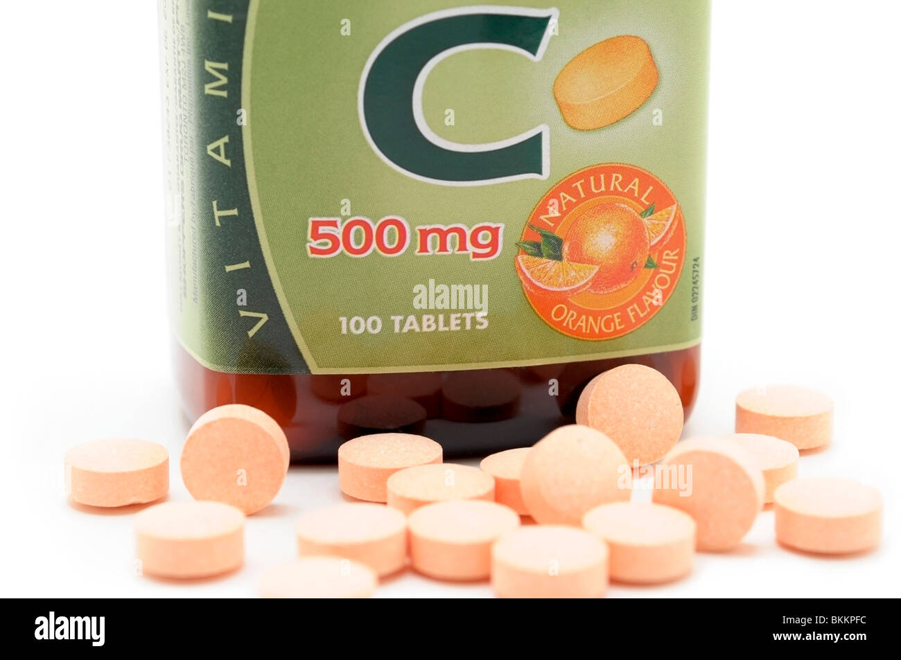 Vitamin C ergänzen Stockfoto