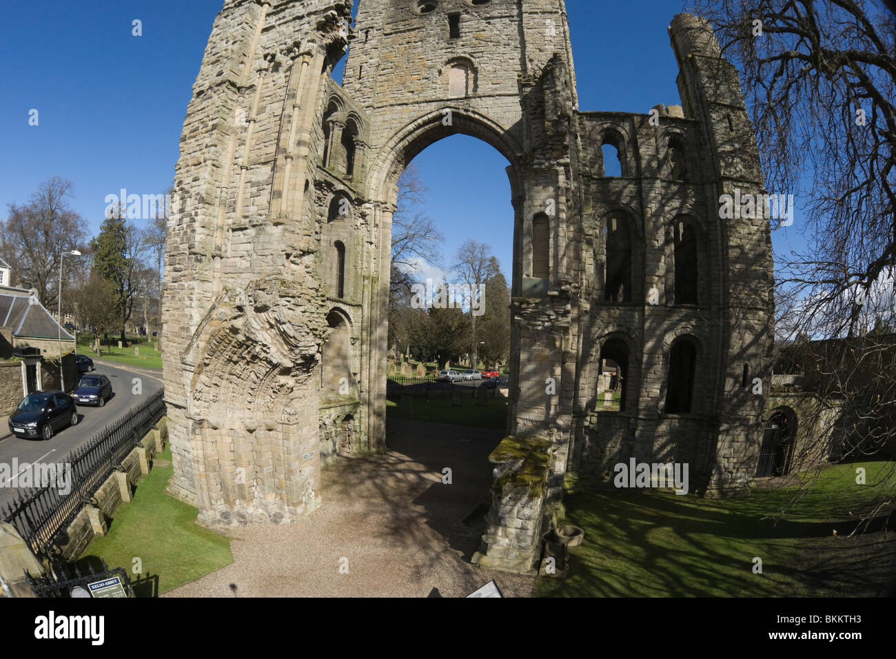 Kelso Abbey Scottish Borders UK Stockfoto