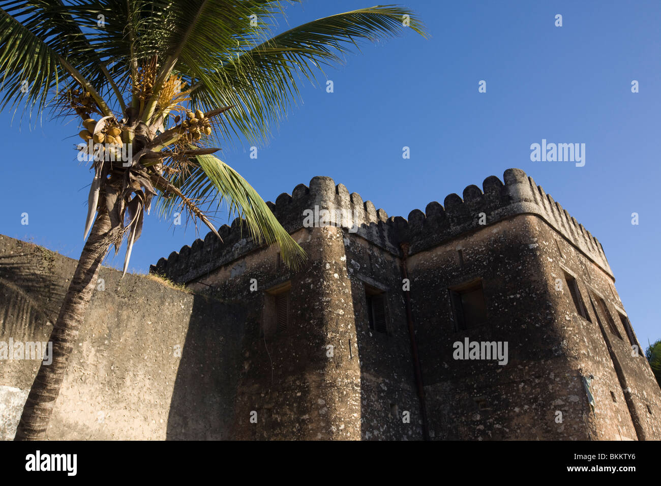 Alte portugiesische Fort - Stonetown, Sansibar, Tansania. Stockfoto