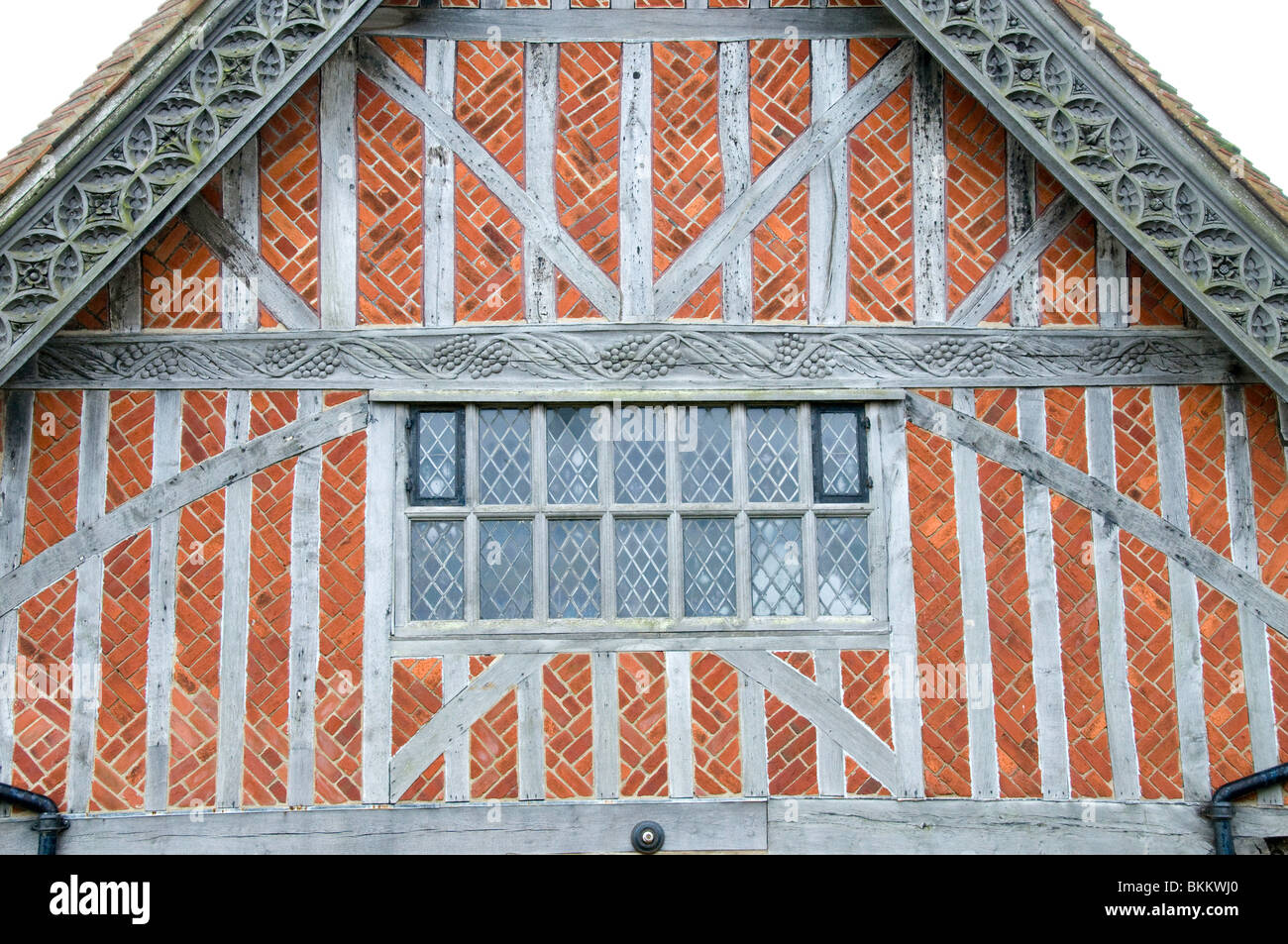 Die Tudor Fachwerk Moot Hall in Aldeburgh, Suffolk Stockfoto