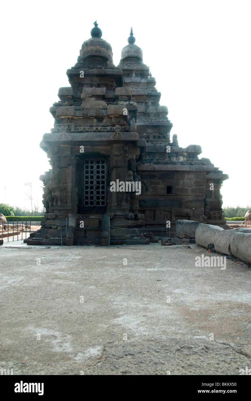 Indien, Tamil Nadu, Mahabalipuram, Shore Tempel Stockfoto