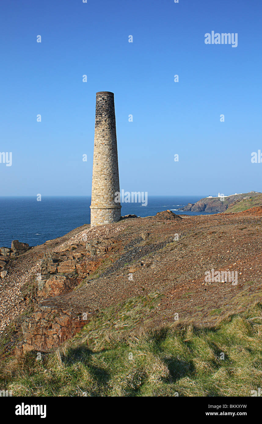 Levant Mine in Cornwall Stockfoto
