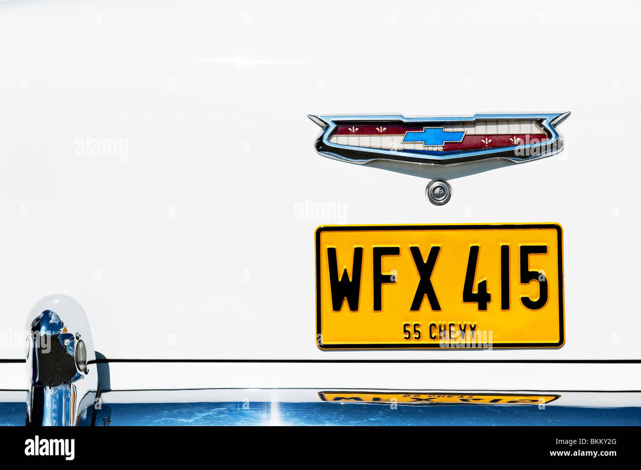 1955 Chevrolet Bel Air. Chevy. Amerikanische Oldtimer Stockfoto