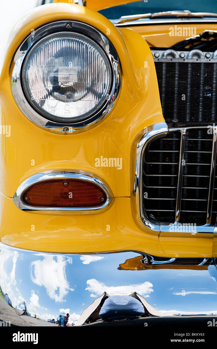 1955 Chevrolet Bel Air. Chevy. Amerikanische Oldtimer Stockfoto