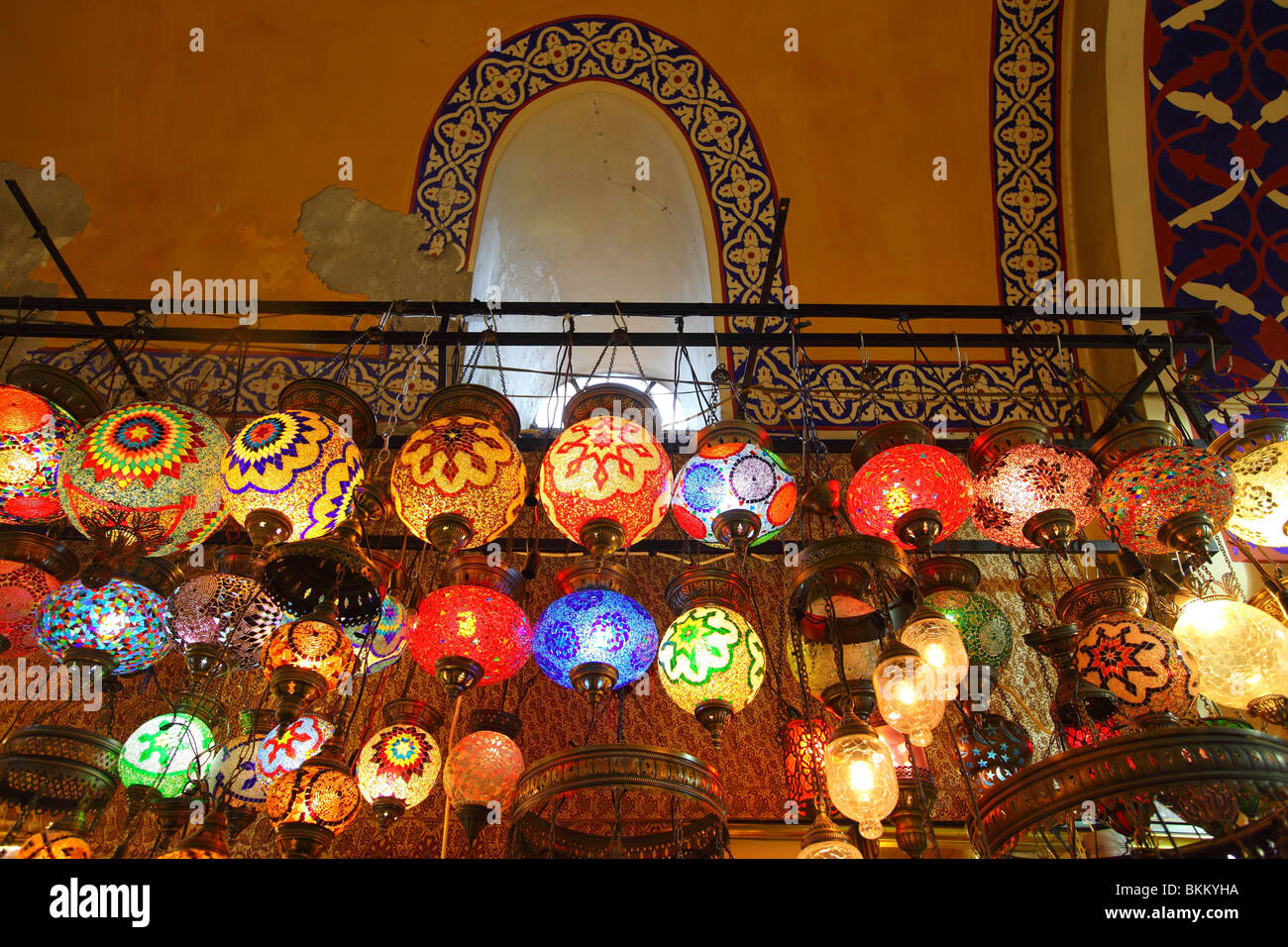 Istanbul, großer Basar, Kapalicarsi, Kapali Carsi, Geschäfte Stockfoto
