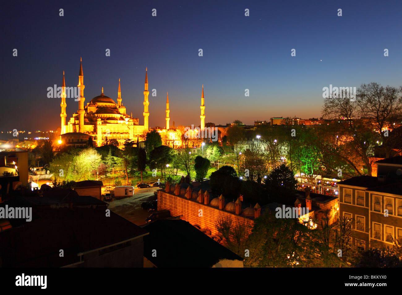 Türkei, Istanbul, Sultanahmet, Camii, Sultan Ahmet, blaue Moschee Stockfoto