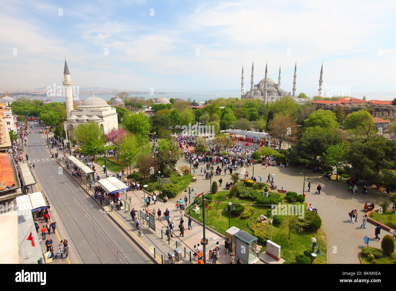 Türkei, Istanbul, Sultanahmet, Camii, Sultan Ahmet, blaue Moschee Stockfoto