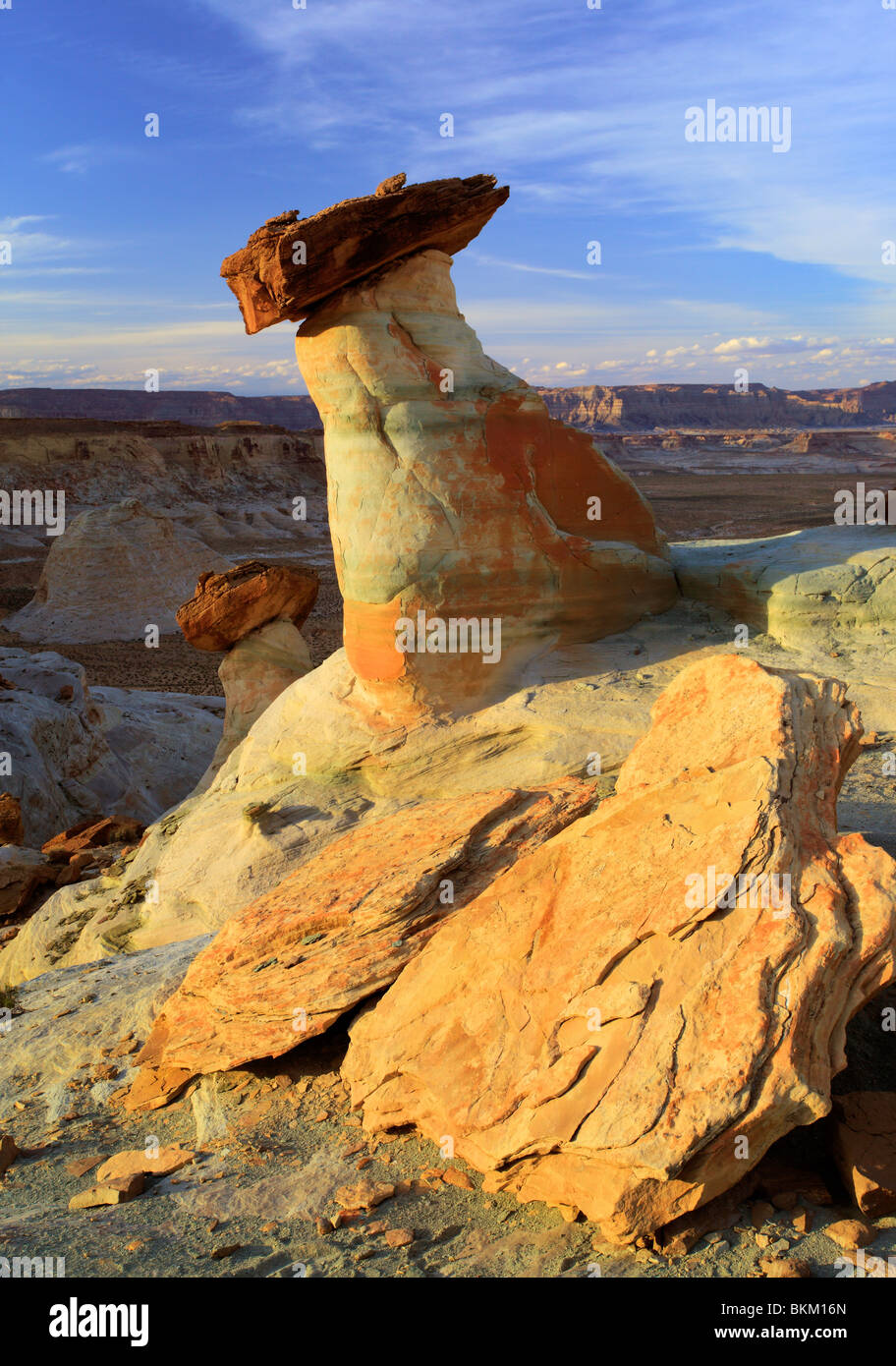 Sandstein Hoodoos in der Glen Canyon National Recreation Area Stockfoto