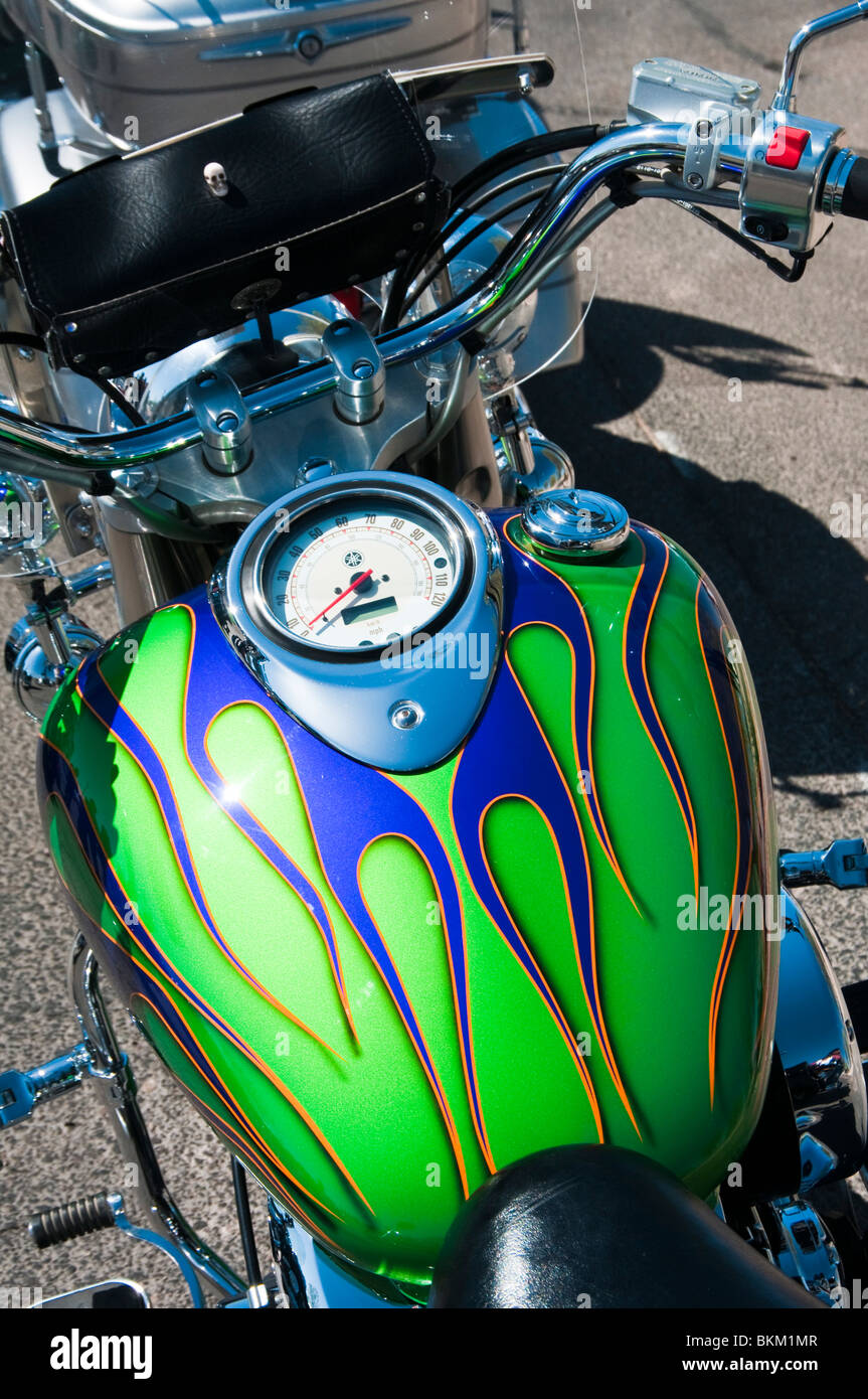 Detail der Motorrad-Kunst Stockfotografie - Alamy