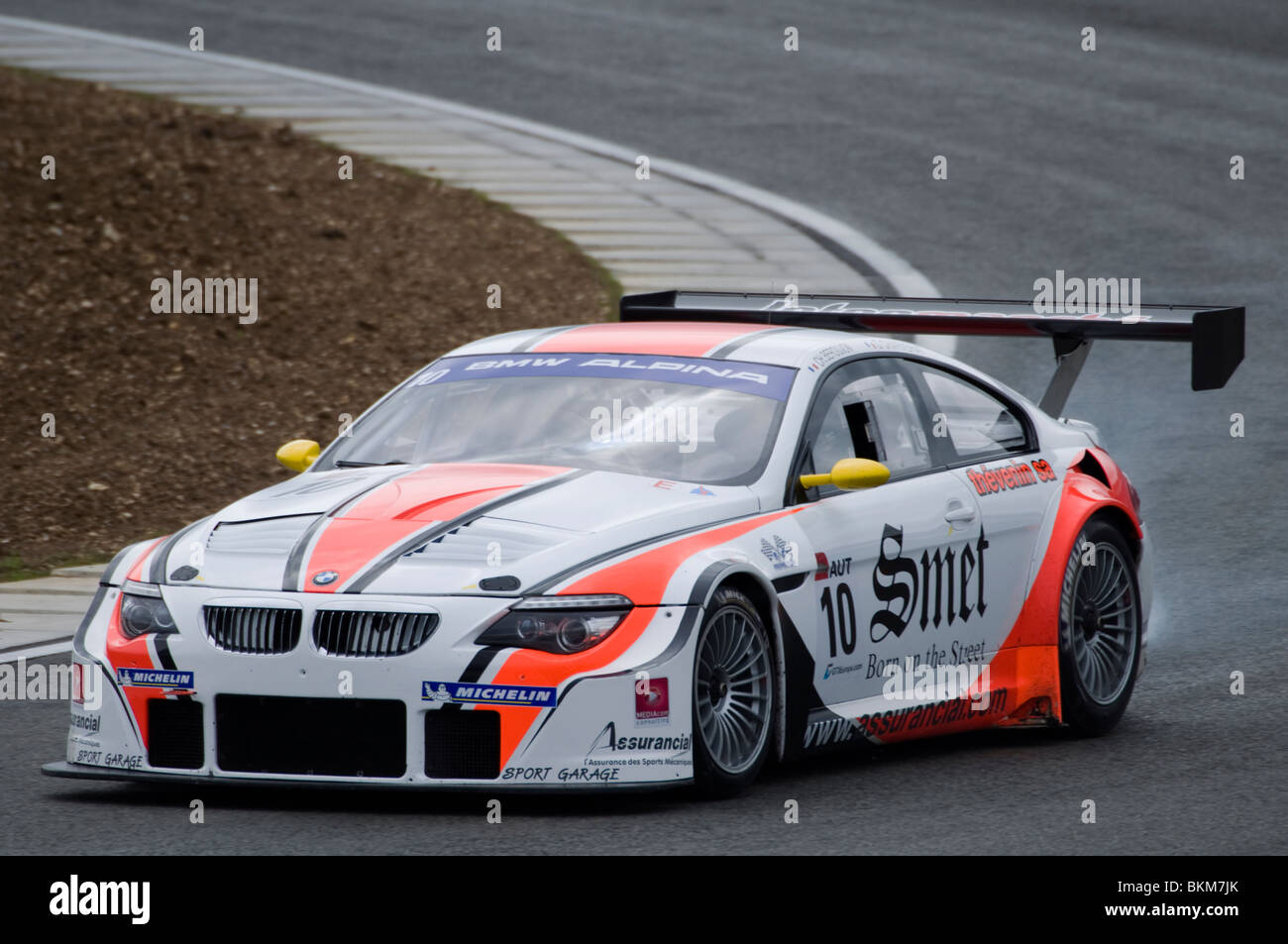 Silverstone Supercar 2010 GT3 Europäische Meisterschaft Team S-Berg Racing BMW Alpina B6 GT3, Martin Matzke, Nikolaus Mayr-Meinhof Stockfoto