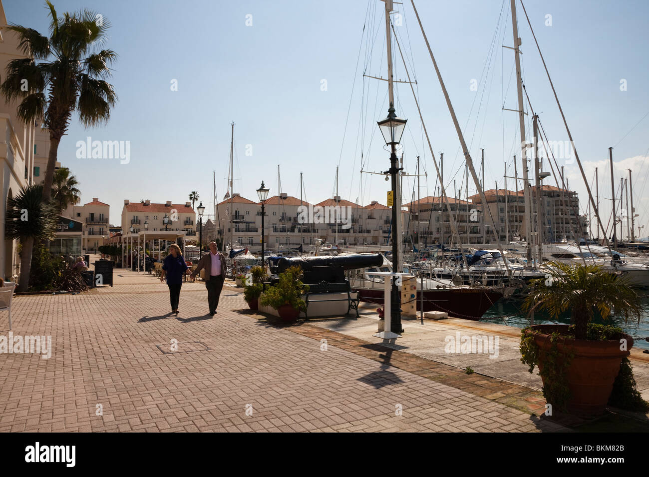 Queensway Quay Marina, Gibraltar Stockfoto