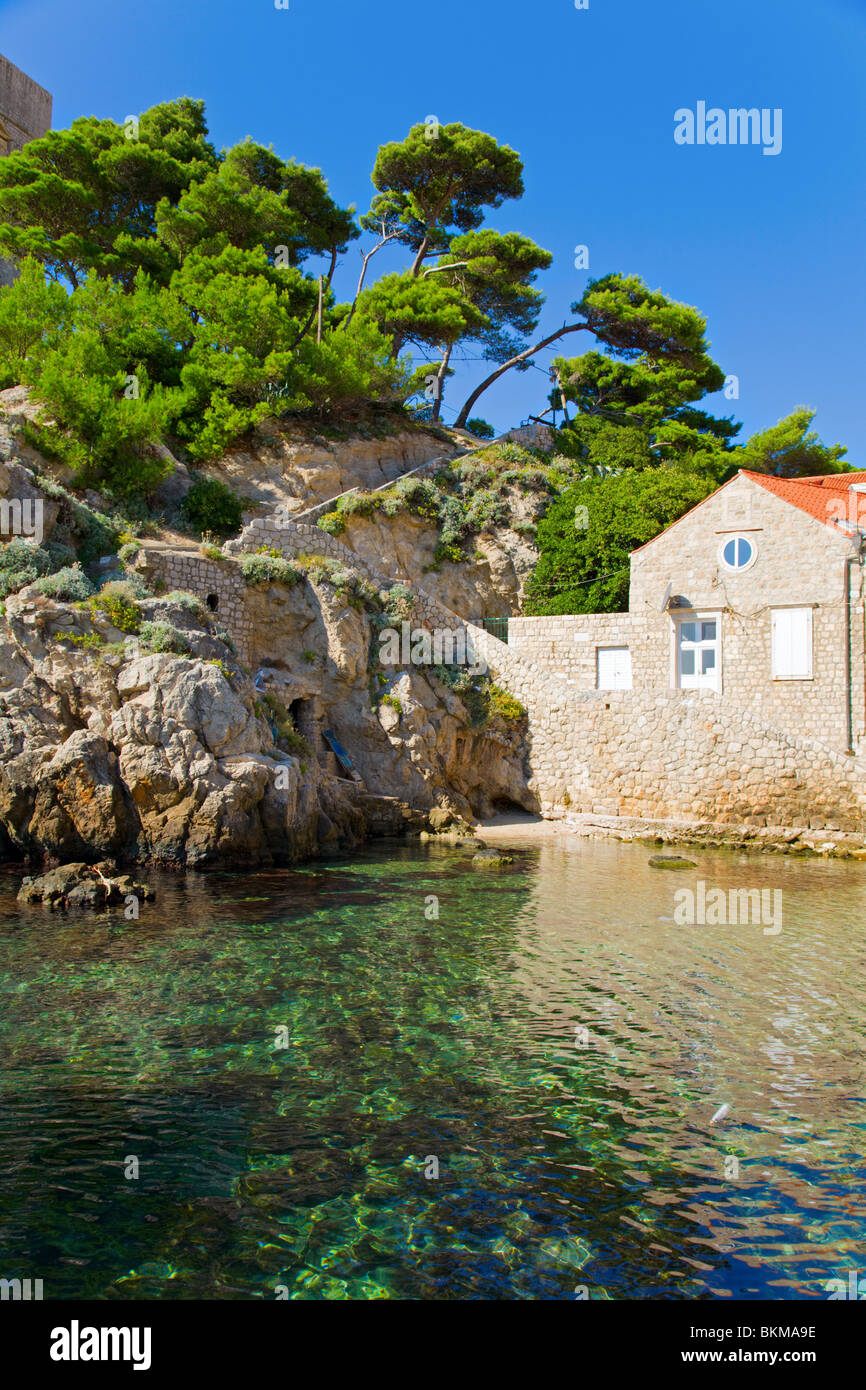 Malerischen Bucht in Dubrovnik, Kroatien Stockfoto