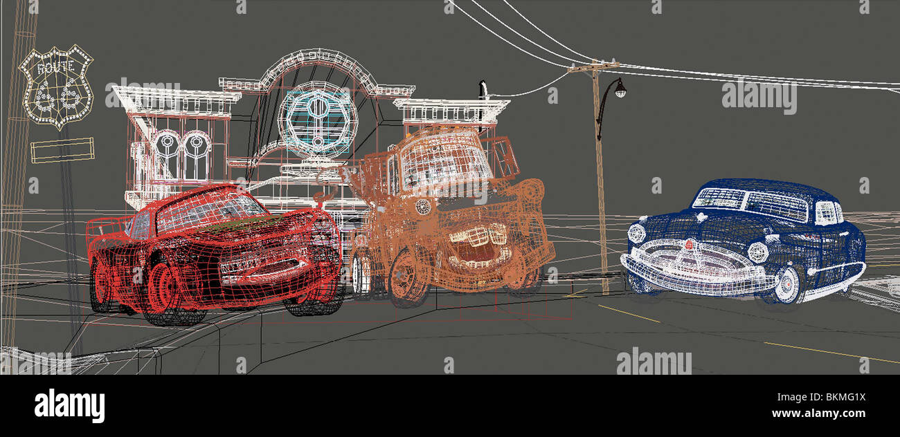 AUTOS (2006) (ANI) (ARTWORK) KREDIT DISNEY LAURA 001-38 Stockfoto