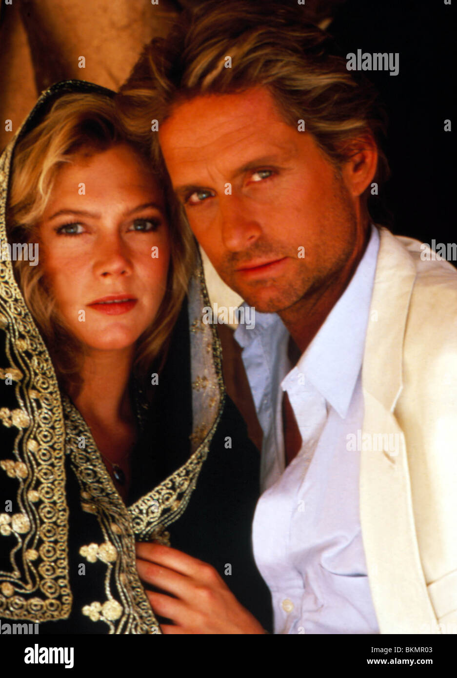 DAS JUWEL DES NILS (1985) KATHLEEN TURNER, MICHAEL DOUGLAS JON 045 Stockfoto