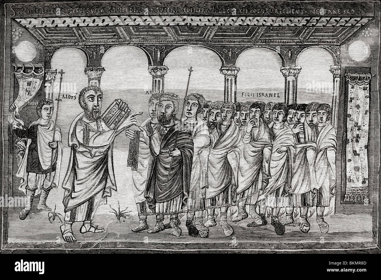 Das Gesetz Moses. Stockfoto