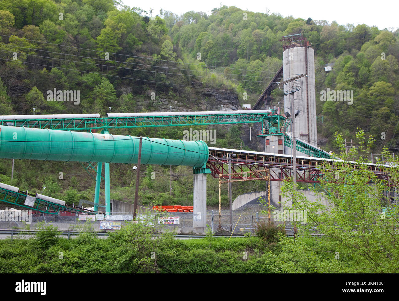 Oberen großen Ast Coal Mine, Ort der Explosion, dass getötet 29 Bergleute Stockfoto
