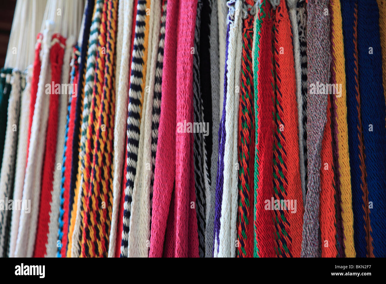 Hängematten, Mercado Artesanias, nationale Handwerker Markt, Masaya, Nicaragua, Mittelamerika Stockfoto