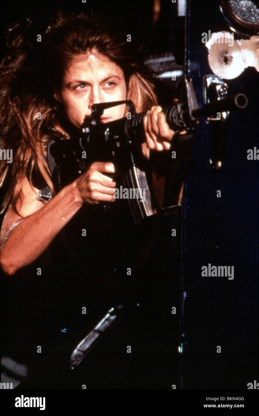 TERMINATOR 2: URTEIL TAG (1991) LINDA HAMILTON TR2 070 Stockfoto