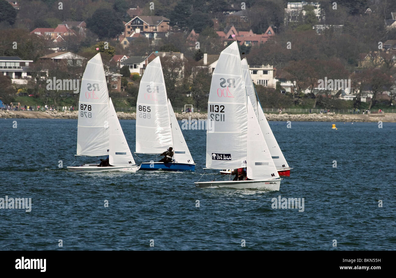 Yachten im Hafen von Poole 3 Stockfoto