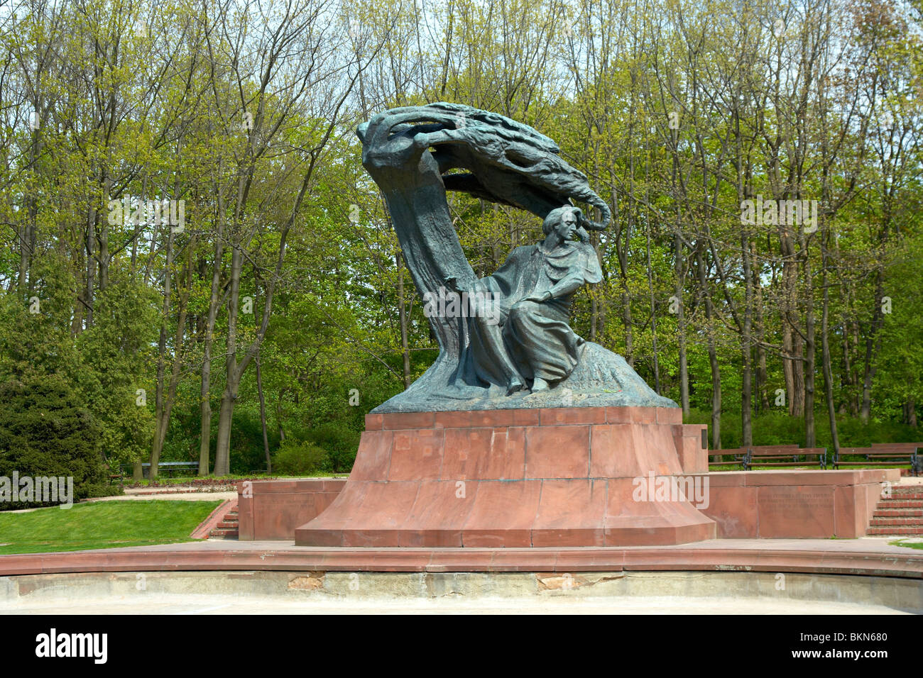 Denkmal für Frédéric Chopin im Königlichen Bäder Park (Lazienki
