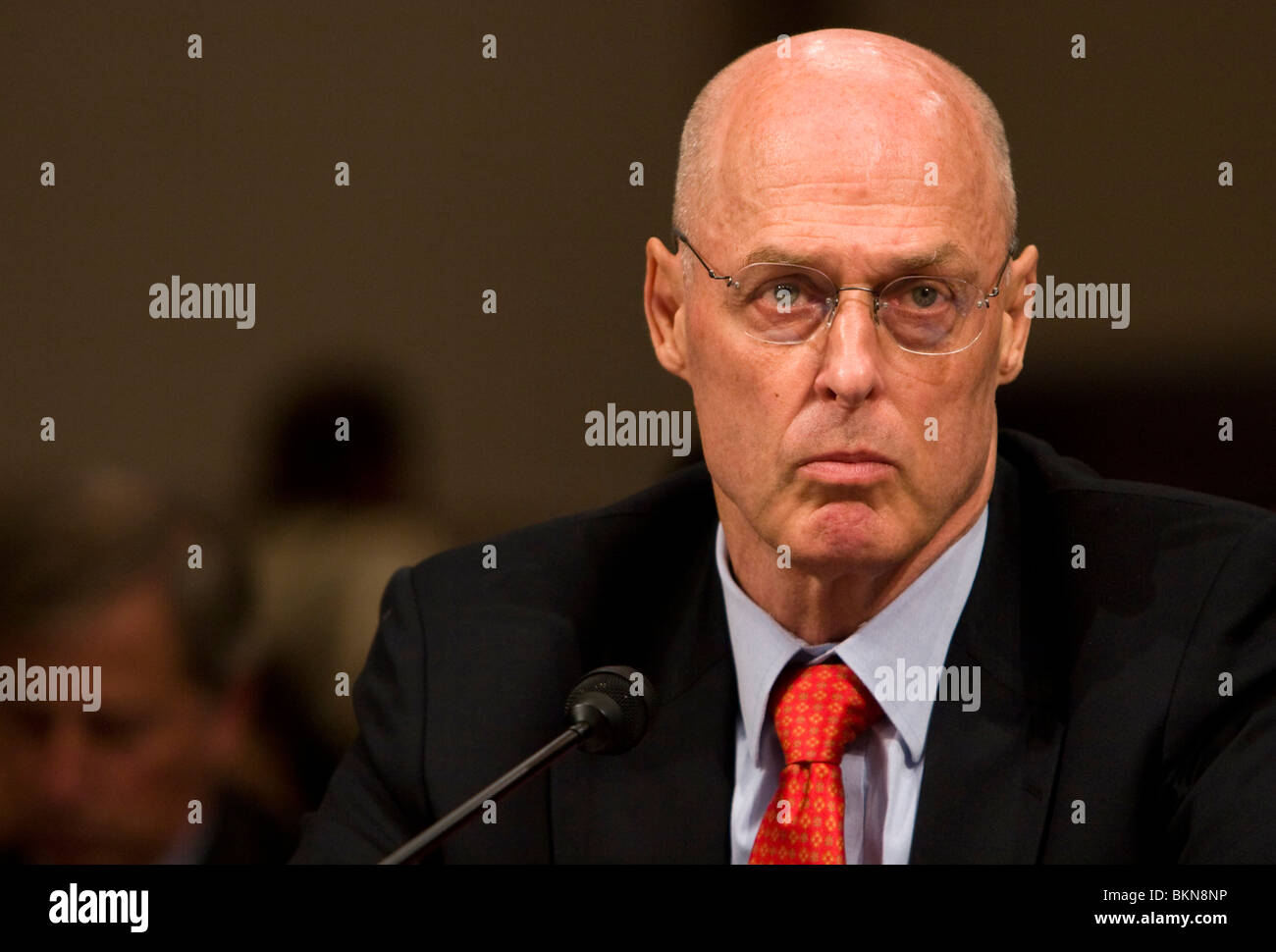 Finanzminister Hank Paulson. Stockfoto