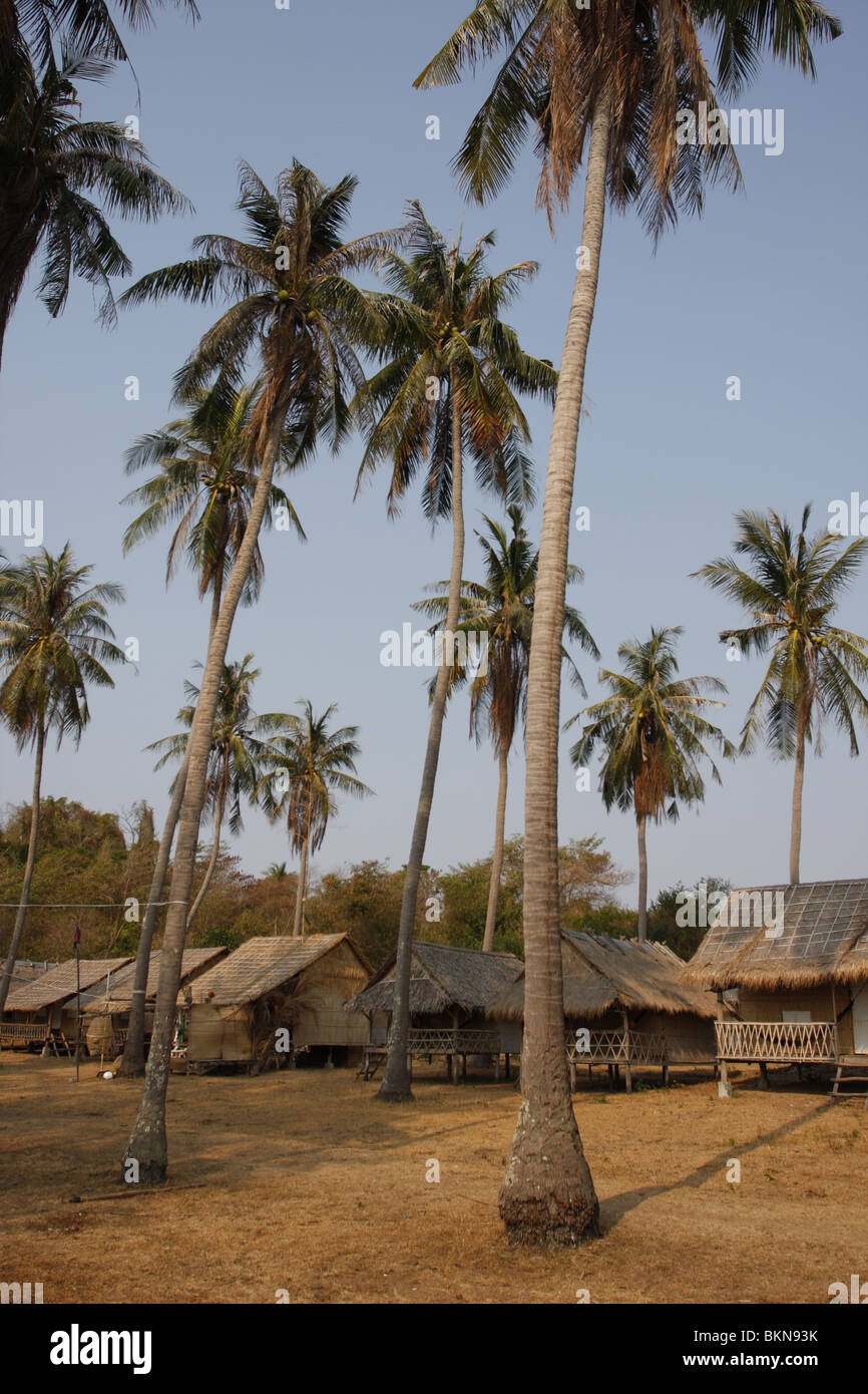 Kaninchen-Insel, auch bekannt als Koh Tonsay, vor der südöstlichen Küste von Kambodscha, ist ein beliebtes Backpacker Urlaubsziel. Stockfoto