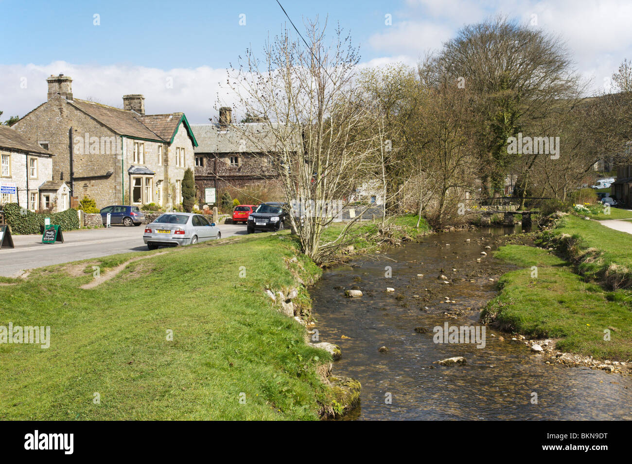 Das Dorf Malham, Yorkshire Dales, England, UK. Stockfoto
