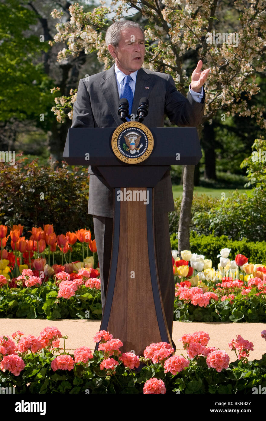 Präsident George W. Bush. Stockfoto
