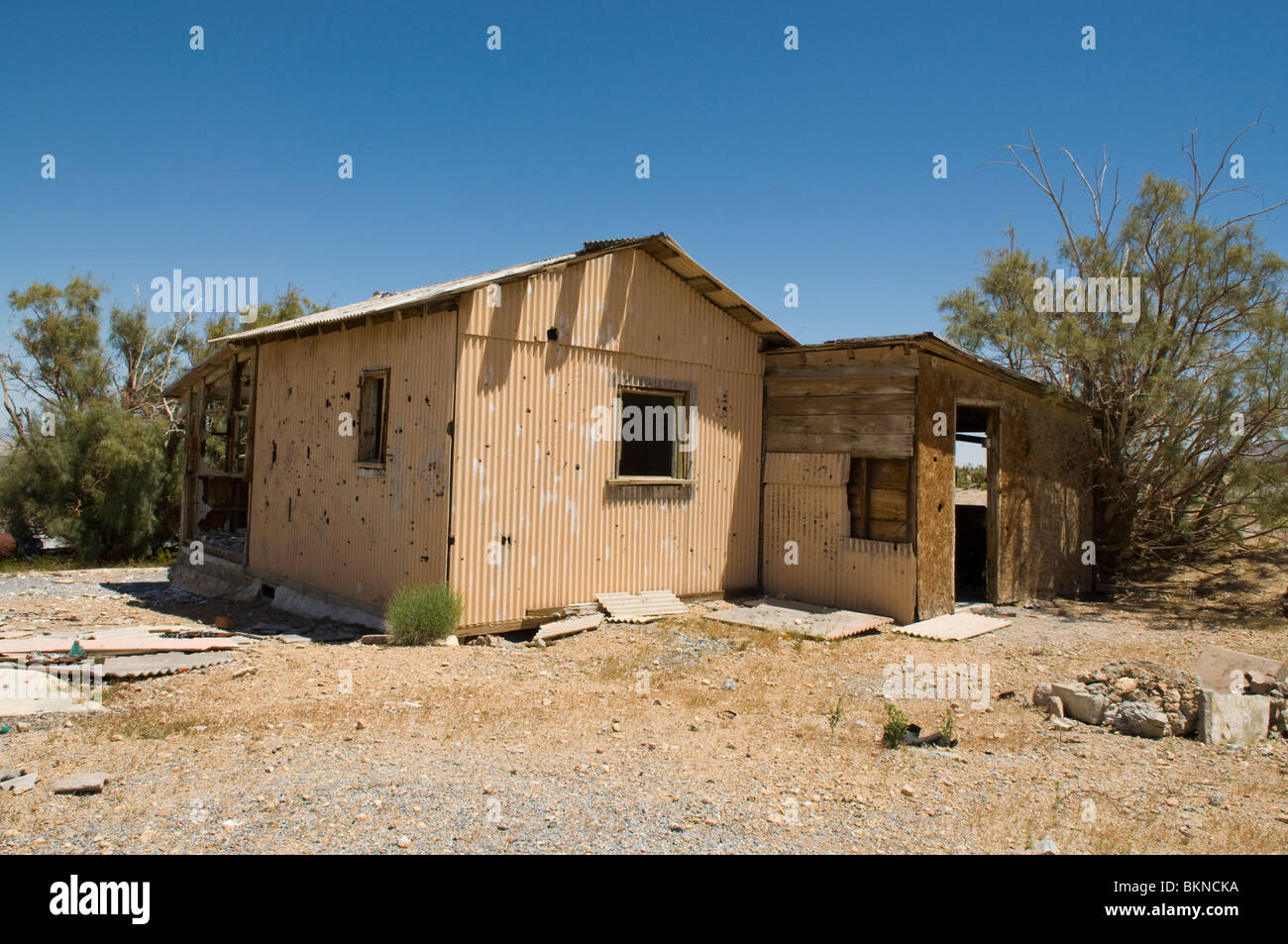 Gebäude an das Silberbergwerk Riff-Ruinen Stockfoto