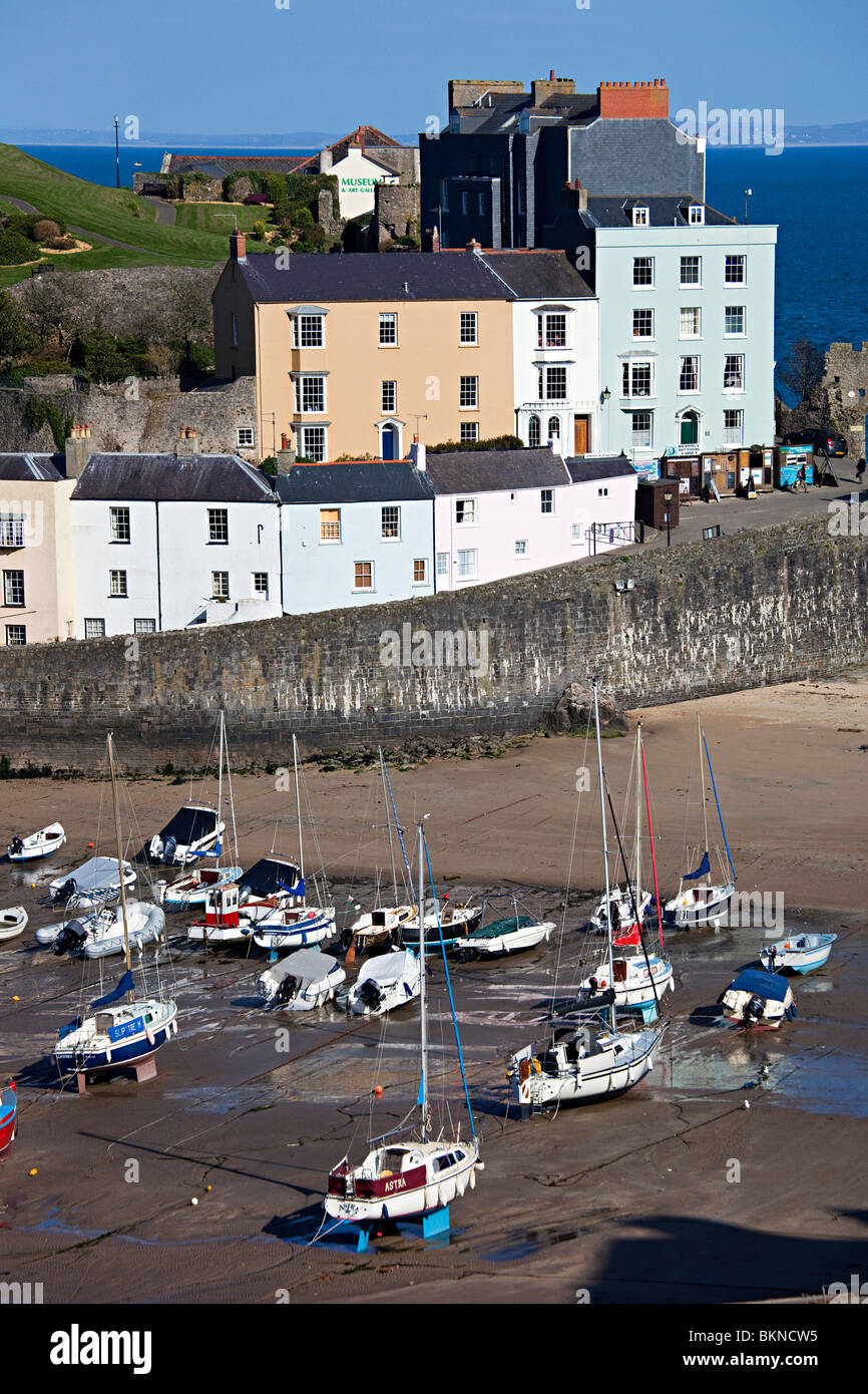 Tenby Hafen Wales UK Stockfoto
