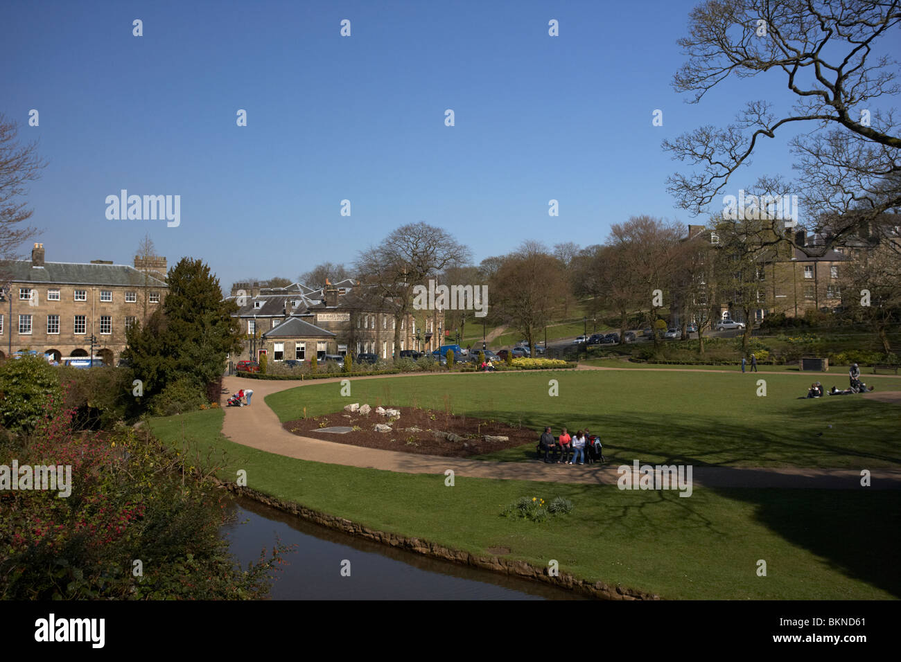 die Pavillon-Gärten Buxton Derbyshire England UK Stockfoto