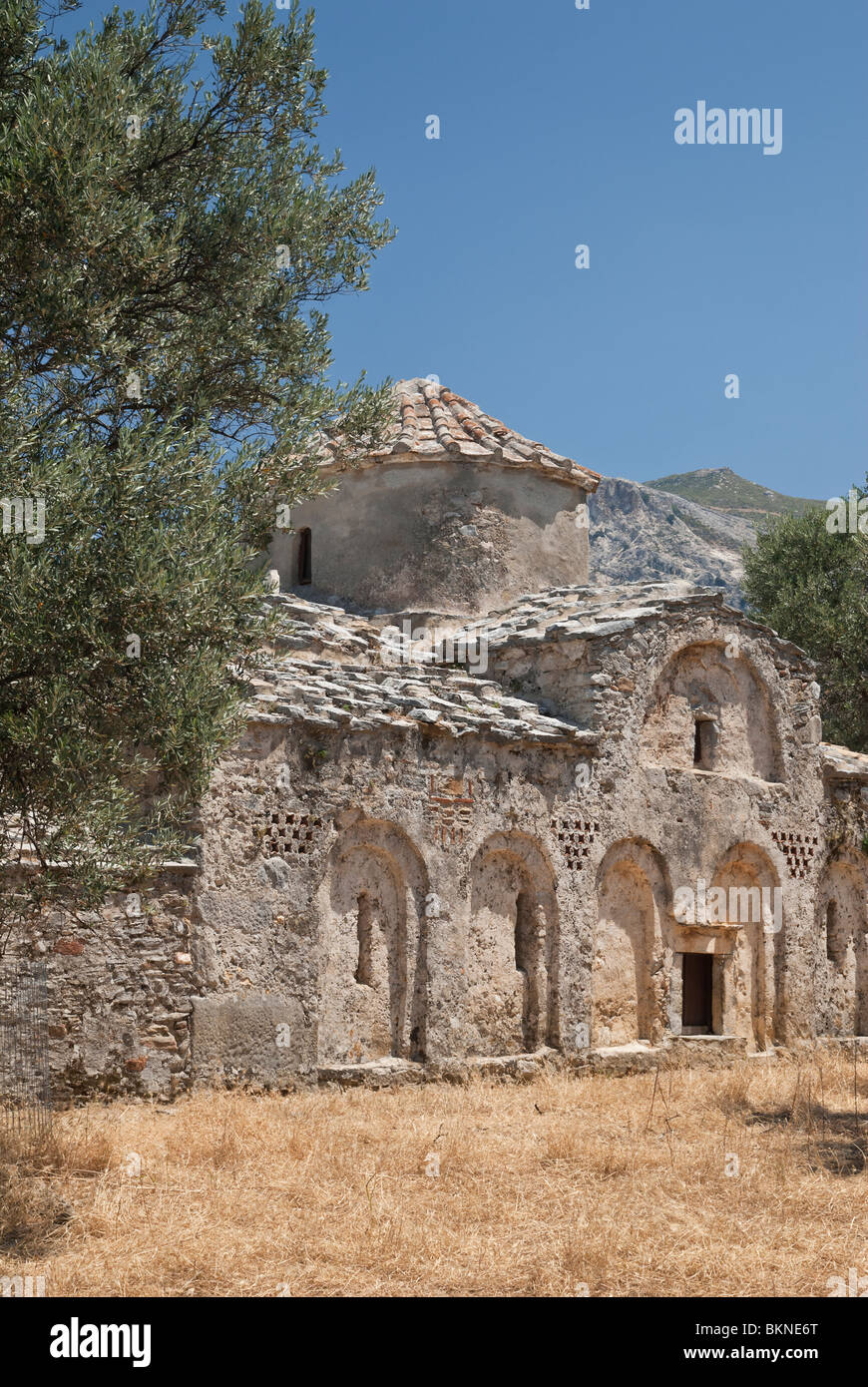 Alten Apostoloi Kirche, Metochi, Insel Naxos, Griechenland Stockfoto