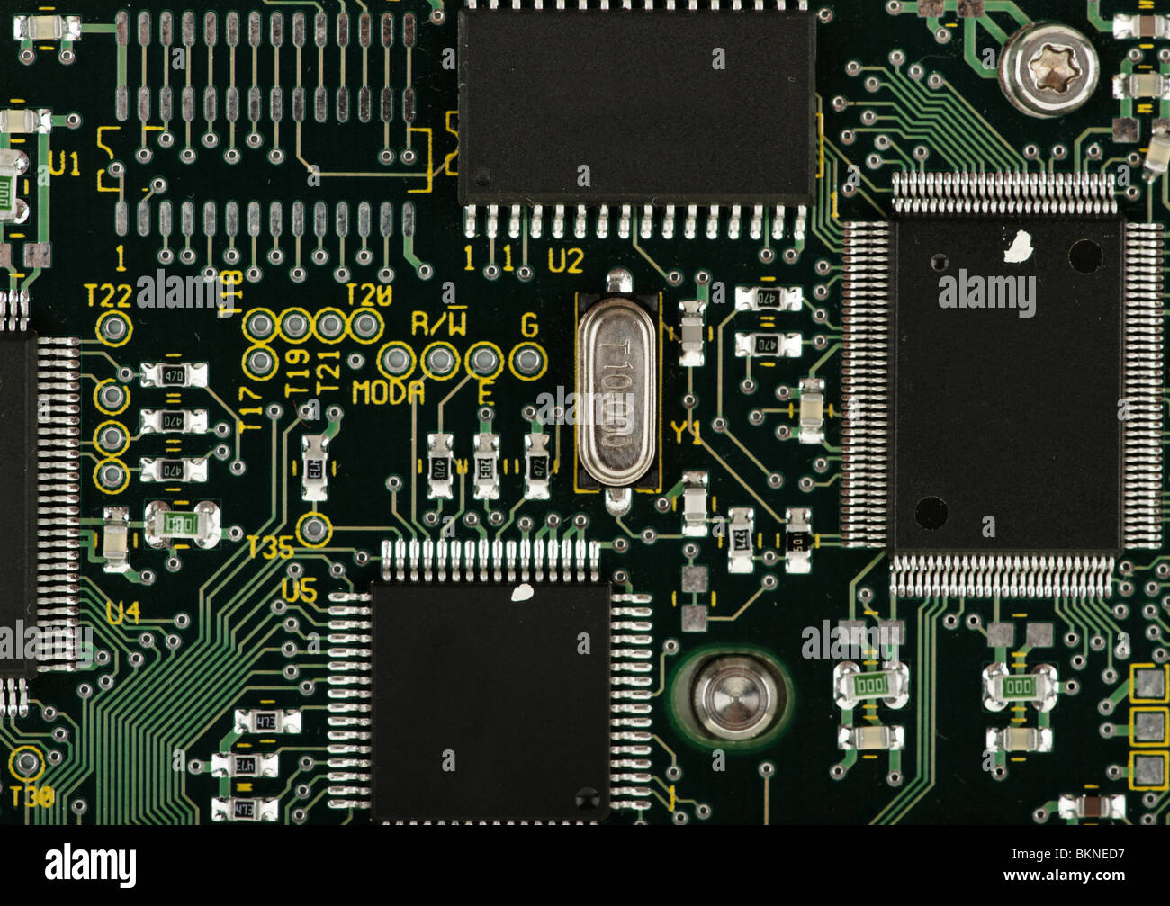 Bild von integrierten Schaltungen und Surface-Mount-Technik Stockfoto