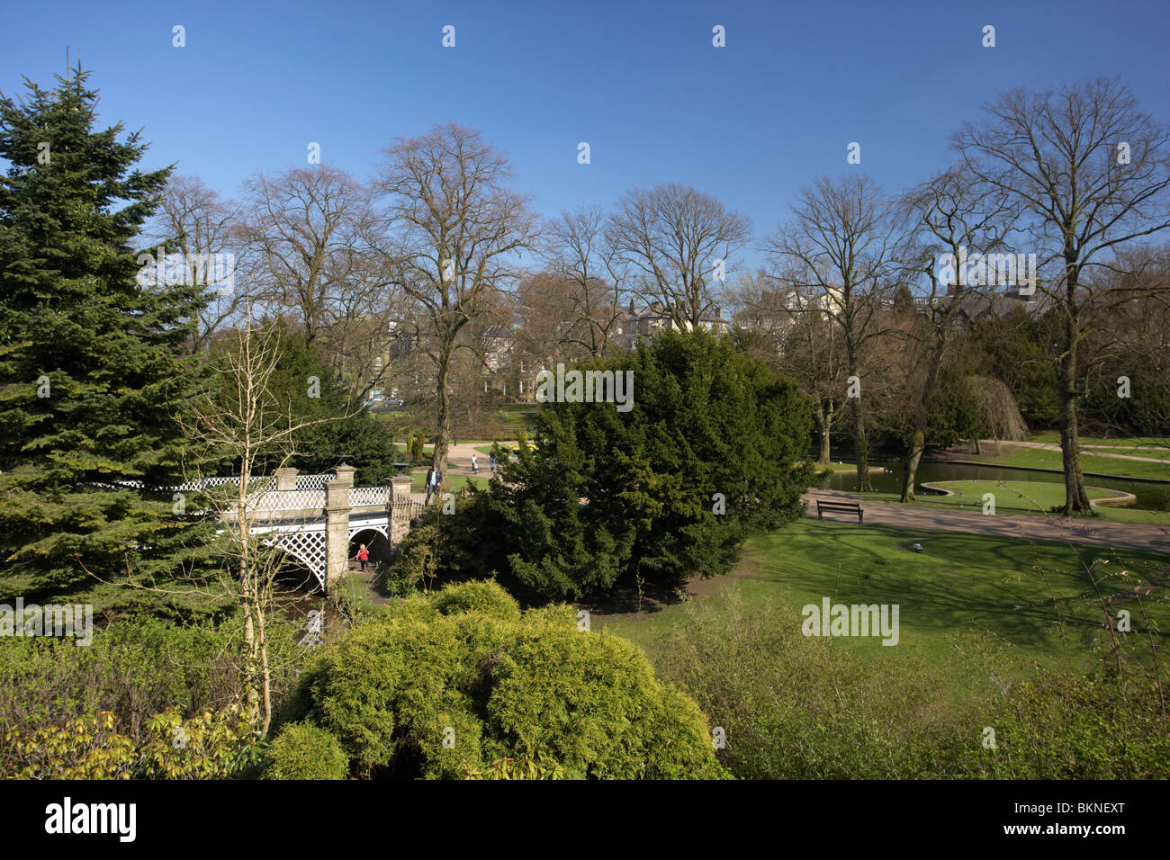 die Pavillon-Gärten Buxton Derbyshire England UK Stockfoto