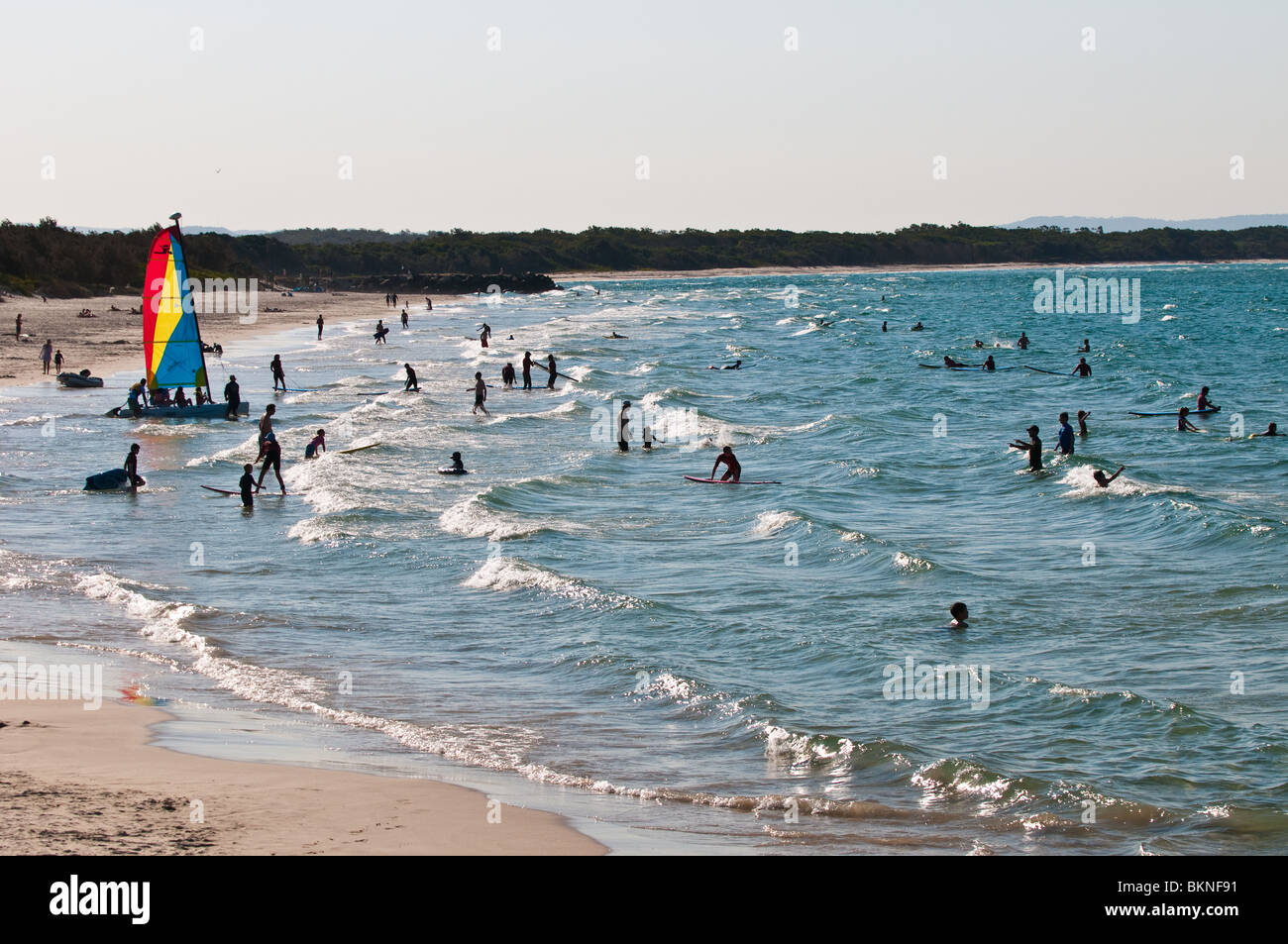 Main Beach, Noosa, Sunshine Coast, Queensland, Australien Stockfoto