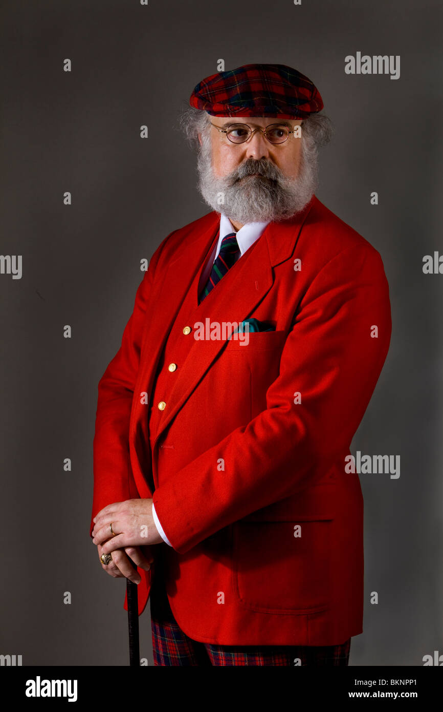 Porträt eines bärtigen Mannes Stockfoto