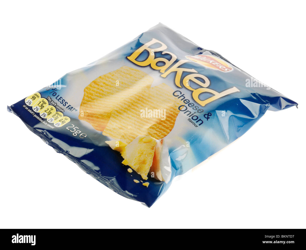 Käse und Zwiebel Chips Stockfoto
