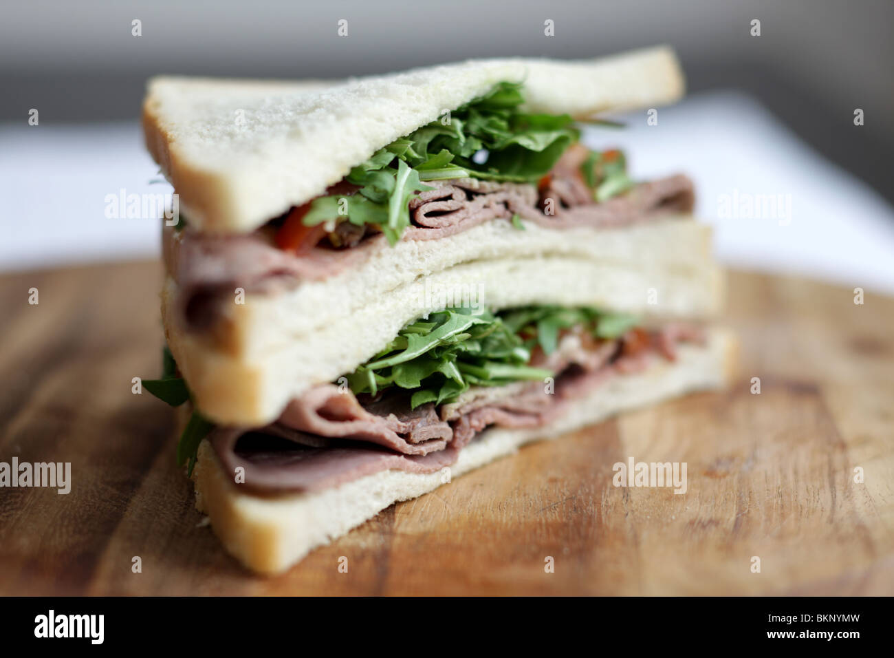 Roastbeef Sandwich Stockfoto