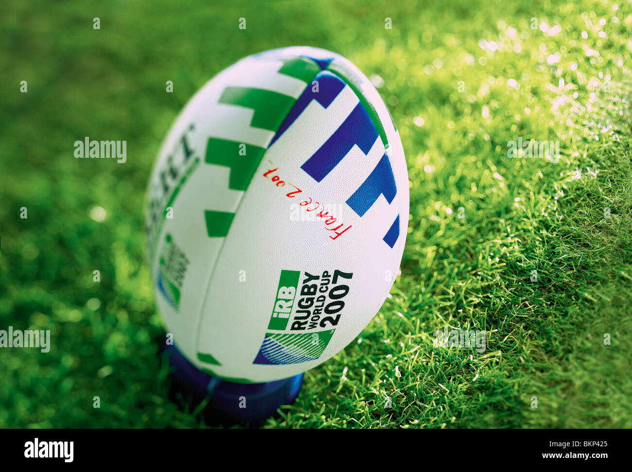 Rugby-Ball Stockfoto