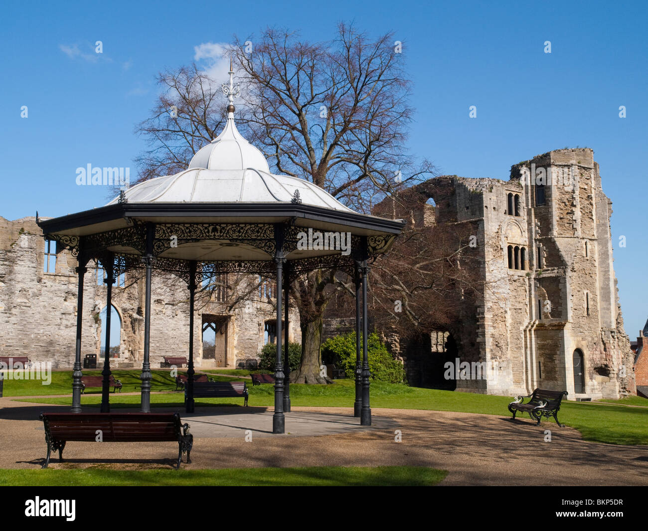 Schlossgarten Newark, Nottinghamshire, England UK Stockfoto