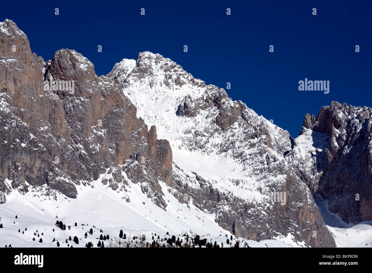 Die Geisler Geislerspitzen Selva Val Gardena-Dolomiten-Italien Stockfoto