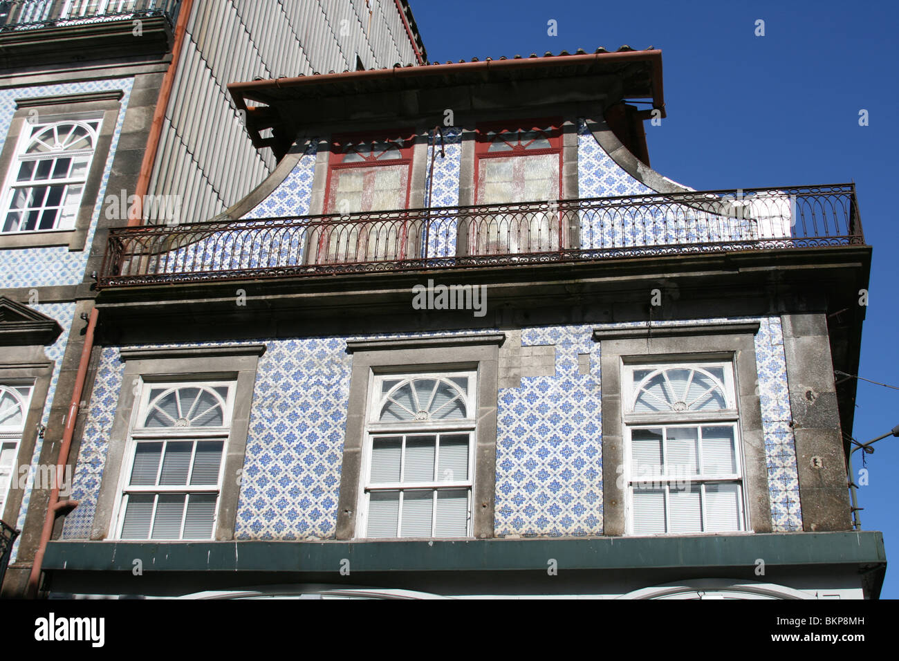 Berühmte Azulejo Architektur in Porto, Portugal Stockfoto