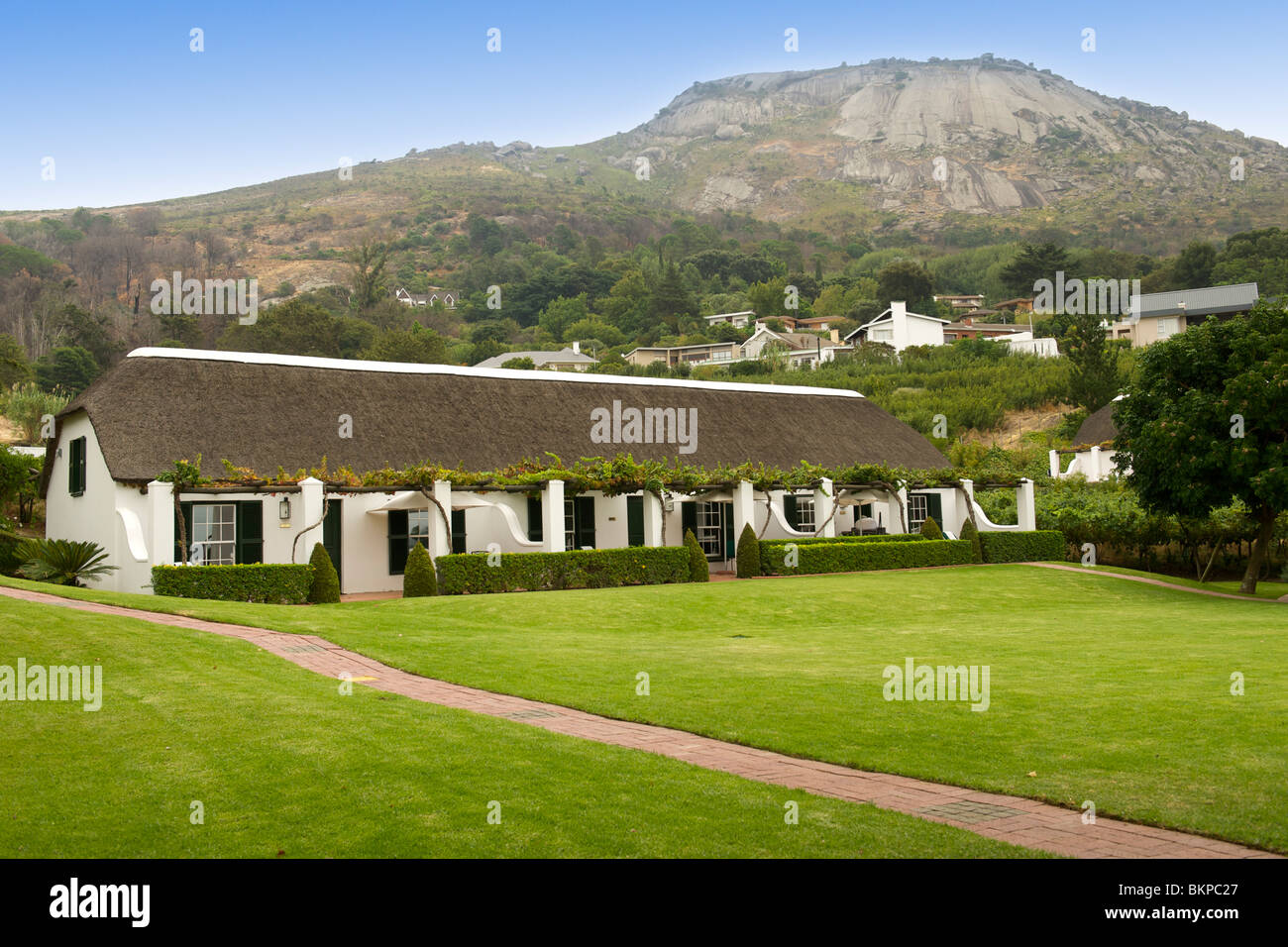 Grande Roche Hotel in Paarl, Westkap, Südafrika. Stockfoto