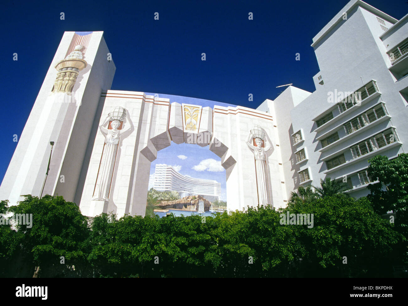 Das Fontainebleau Hotel in Miami Beach, Florida Stockfoto