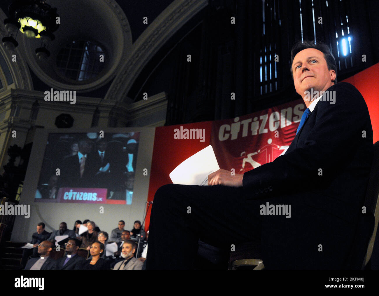 BRITISCHE PREMIERMINISTER DAVID CAMERON IN LONDON Stockfoto